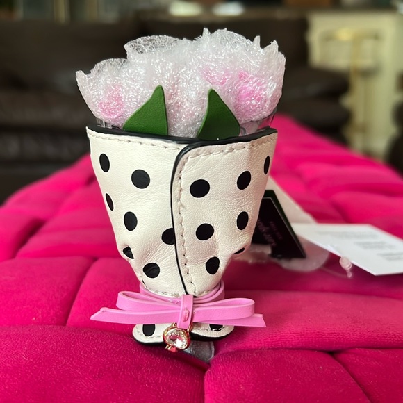 Kate Spade Flora Flower Bag Charm-NWT - Picture 2 of 8